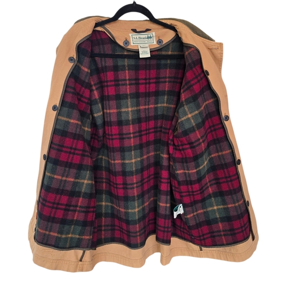 L.L. BEAN Vintage Barn Field Chore Jacket Coat Removable Wool Liner Large - Picture 2 of 13